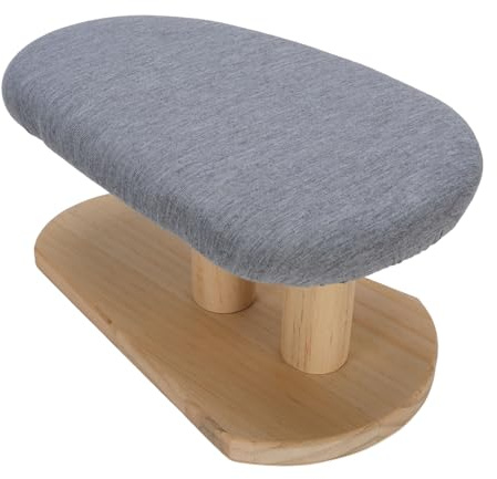 SALALIS Asse da Stiro da Scrivania Portatile con Base in Legno per Cappe e Maniche da Cucire per la Casa, Design Compatto e Antiscivolo, per Panche da Stiro o Uso in Viaggio, 11 X 7,1 X 5,9 Pollici