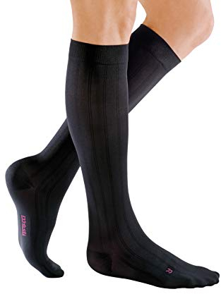 medi mediven for men - Kompressionsstrümpfe für Herren | Kniestrümpfe | CCL2 | Schwarz | Größe I | Normal | Hergestellt aus Hightech-Fasern | Mit Clima Comfort & Clima Fresh