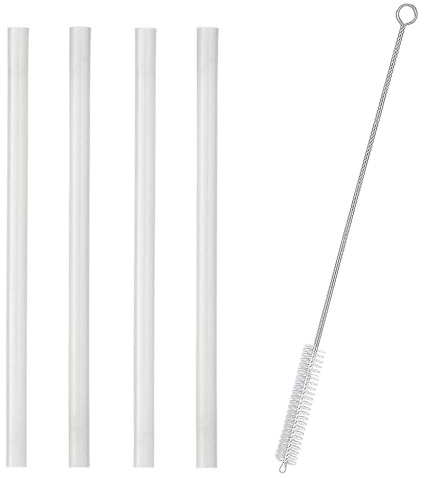 Camelbak (Adult) Eddy Bottle Replacement Straws Pack of 4 with Cleaning Brush - Does not fit Kids Bottles