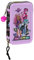PLUMIER DOBLE PQÑO 28 pcs MONSTER HIGH CREEP