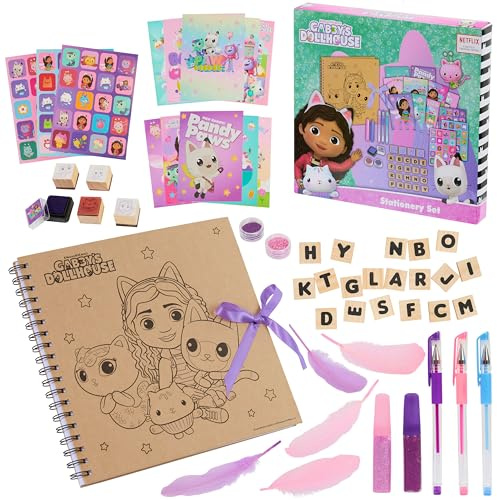 Gabby's Dollhouse Kit de Scrapbooking, Fournitures de Loisirs Créatifs - Cadeau Fille