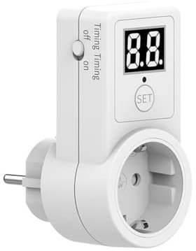 Btkigl Display a due cifre Timer universale Presa UE Elettronico Conto alla rovescia Digitale Interruttore Meccanico 220-240V Timer
