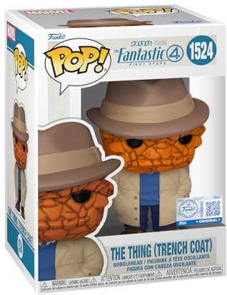 Funko Pop! Marvel: Fantastic Four 2025 - The Thing (Trench Coat) - Amazon-Exklusiv - Vinyl-Sammelfigur - Offizielle Handelswaren - Spielzeug Für Kinder und Erwachsene - Movies Fans
