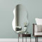 MirrorOutlet Large Irregular Organic Pebble Frameless Mirror, Wall Mounted: Asymmetrical Home Decor Mirror for Bathroom, Entryway, Bedroom & Living Room: Size 120CM X 54CM