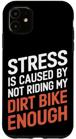 Le stress est causé par le fait de ne pas rouler assez sur ma moto tout-terrain Coque pour iPhone 11