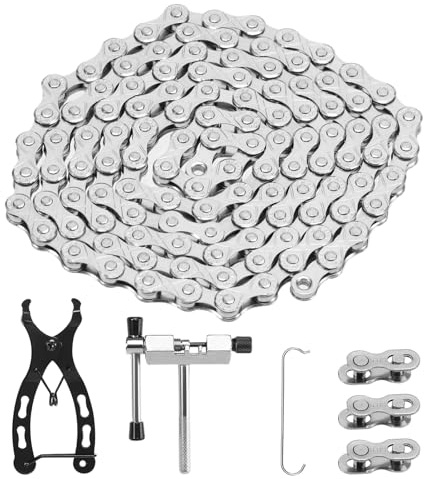 Bike Chain 6/7/8 Speed Chains, Bicycle Chain Link with Removal Tool