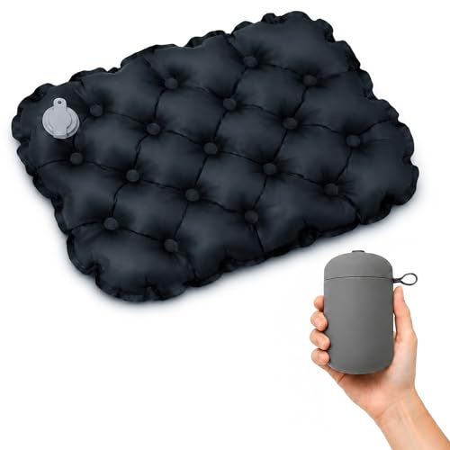 Shyllin Campeggio Cuscino Seduta Gonfiabile, 40 * 32 CM,Esterno Cuscino Stadio,Portatile Cuscini Esterno,Gonfiabile Tappetino Campeggio,Impermeabile Cuscini Seduta per Escursionismo, Pesca, Spiaggia