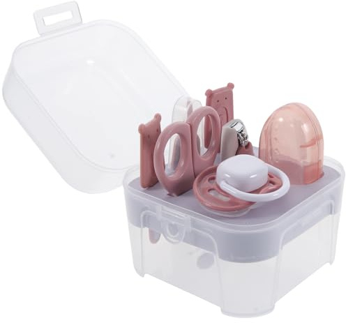LIFKOME Kit de Cortaúñas para Recién Nacidos Tijeras de Seguridad y Lima, Set de Cuidado de Uñas para Bebés en Metal y Plástico, Adecuado para Higiene Infantil
