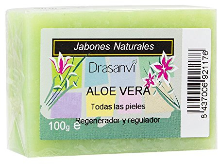 DRASANVI JABÓN ALOE VERA - ANTIINFLAMATORIO - RELAJANTE - Para piel enrojecida - VEGANO - 100g