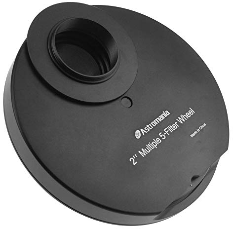 Astromania 5,1 cm (2 Zoll) Filterrad mit Mehreren 5 Positionen für Teleskop – ermöglicht Ihnen Bilder ohne Reflexionen oder Streulicht