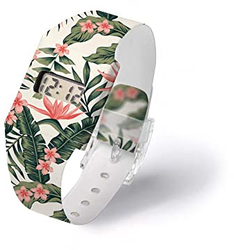 I LIKE PAPER - VINTROPICAL - Pappwatch/Watch/Digitale Armbanduhr ausTyvek® - reissfest - wasserabweisend - Digitale Anzeige für Uhrzeit und Datum
