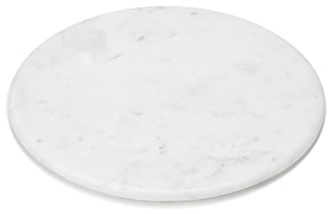 EHC Large Cheese Board Chopping Board for Kitchen, Serving Board Platter Tray Marble White Chapati Board, 30cm