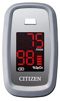 Citizen Finger Pulse Oximeter - Heart Pulse Rate & Saturation Level Blood Oxygen Monitor for Finger with Large Easy Read Display – Adults, Kids, & Home Use