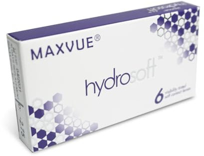 Hydrosoft Kontaktlinsen Monatslinsen 6er Pack - Einweg-Kontaktlinsen - Eye Contact Lenses Monthly - Weiche Kontaktlinsen Monatslinsen (-5.50, 8.6, 14.2, 6)