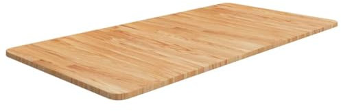 Encimera baño Madera Maciza tratada marrón Claro 100x50x1,5 cm，Lavabo sobre encimera, Lavabo de tocador, Lavabo sobre encimera para baño