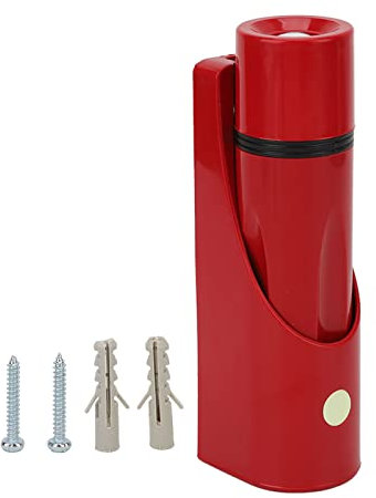 Petite Lampe de Poche d'urgence Alimentée par Batterie Haute luminosité Murale, Lampe de Poche Murale à LED, Petite Lampe de Poche d'urgence, Torche Murale, pour Hôtel Maison Rouge