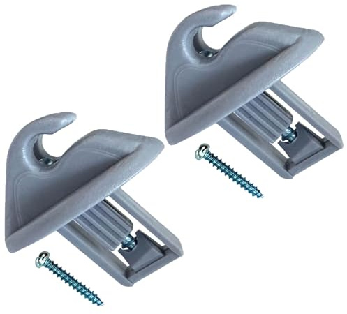 XUKEY 2 Piezas Clips para Visera Solar para Opel, 8200449006 Ganchos para Parasoles, Soporte para Parasol de Coche para Opel Movano Vivaro, Montaje Rápido y Excelente Material