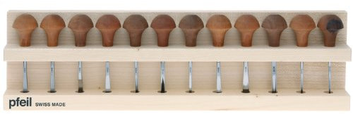 Pfeil 12-teiliger Linol- und Holzschnittmesser-Satz, Metall und Holz, Klassisch, Beidhändig, Wiederverwendbar, Pilzgriff, Meißel, Holzkonsolen-Aufbewahrungskoffer, Kunsthandwerk, Schnitzerei, Adults