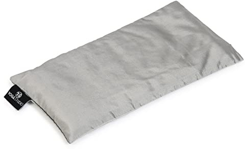 Yoga Studio Flax Seed Fragrance Free Eye Pillow Silver (Silk)