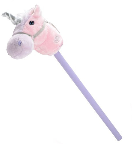 Fantasy Hobby Horse with Sound Pink Unicorn