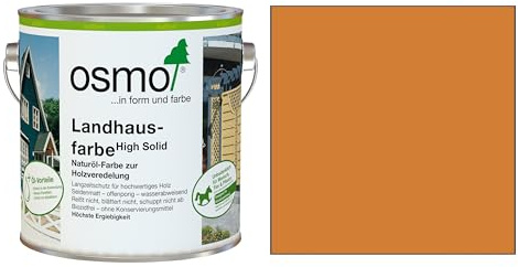 Osmo Landhausfarbe - hochdeckende Holzfarbe 2203 Fichtengelb 2,5 L