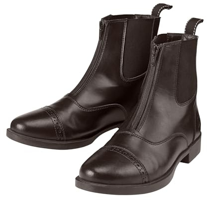 Dover Saddlery Riding Sport Ladies' Provenance Zip Paddock Boots, Size 8, Chocolate Brown
