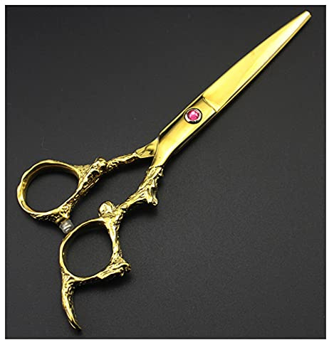 Cesoie per il taglio dei capelli Forbici per parrucchieri professionali da 6 pollici, manico di drago dorato, diradamento per parrucchiere, forbici per parrucchiere, forbici per parrucchiere, forbici