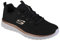 Skechers Damen Sneakers,Sports Shoes, Black Gold, 37.5 EU