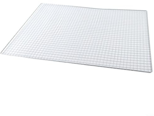 Yhenlovtt Griglia di raffreddamento, griglia per barbecue, griglia da forno, griglia in acciaio inox, rete di ricambio per torte, carne, pane (60 x 40 cm)