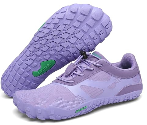 SAGUARO Barfußschuhe Herren Barfuss Schuhe Damen Sommer Outdoor Barfussschuhe Leicht rutschfest Barefoot Shoes for Women Men, Flieder 40EU