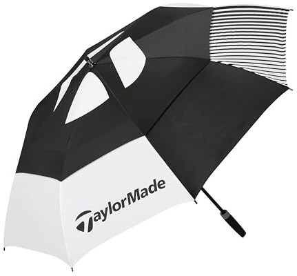 TaylorMade Golf Regenschirm Tour mit doppeltem Baldachin, 64 Zoll