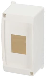 EDO Quadro Elettrico da Parete 1 Fila per 4 Moduli S 15,5 x 8,5 x 7 cm IP20 Senza Aletta - Scatola di Distribuzione in ABS Bianco - Centralino per Impianti Elettrici da Interno