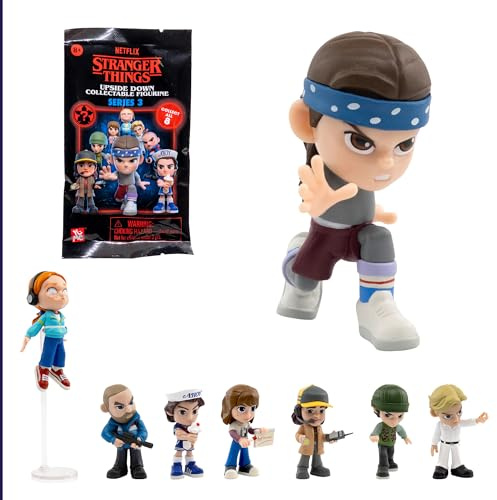 YuMe Stranger Things 2.5 Mini Figure Collectable | Upside Down Series 3 Surprise Blind Bag | Officially Licensed Netflix Merchandise | Toy Gift for Kids, Adults & Fans | Collect All 8 Characters