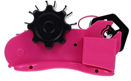Zerodeko Máquina Cortadora de Cinta Semiautomática Multifuncional Rosa Cortador Práctico para Sellado de Bolsas y Embalaje para Tiendas y Uso Doméstico