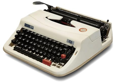 Bärbar manuell skrivmaskin – vintage design klassisk ordprocessor för författare, elegant och hållbar, perfekt för kreativa projekt och nostalgisk skrivupplevelse
