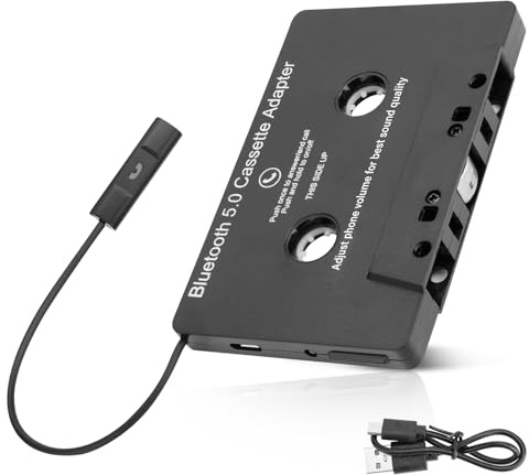 RUIZHI Adaptateur de cassette audio de voiture vers adaptateur auxiliaire pour autoradio