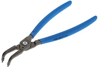 GEDORE Alicates para circlips para anillos de seguridad interiores, Inhibidor de torsión, Acodados en 90°, Ø puntas: 3,2 mm, 8000 JE 41