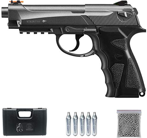 ECOMMUR Sport 306M CO2 (Full Metal) | Pistola de balines (perdigones: Bolas BB's de Acero) y Aire comprimido Calibre 4.5mm Tipo Beretta 92 [3 Julios]