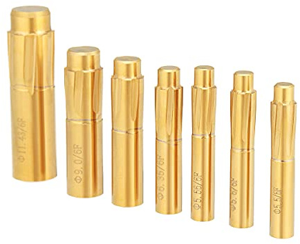 YOUTTOO Maschinen-Reibahle, 5,5–11,43 mm, 6 Rillen, Spiralreibahle, Druck-Rillenkopf, Spiralmaschine (11,43 mm)