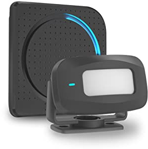 Aktivstar Sensor de Movimiento con Sonido Alarma para entradas/Sensor de Movimiento para Casa y Comercios,Timbre Inalámbrico para Puerta,Alarma de Seguridad,Detector de Presencia Portátil,Negro