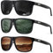HENGOSEN Polarised Sunglasses Men Sports: Polarized Sunglasses Running Fishing Driving Sun Glasses with UV Protection 3 PACK