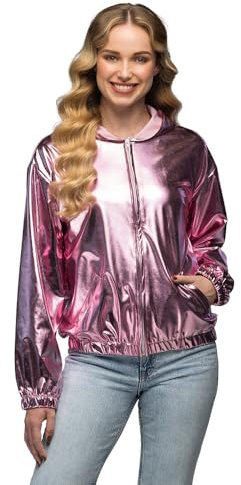 Boland - Jacke Rave im Metallic Look, Kostüm für Damen und Herren im Retro Style, Gruppenkostüm für Mottoparty oder Karneval