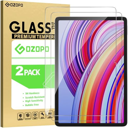 GOZOPO Protector de Pantalla para Xiaomi Redmi Pad 2 Pro/Redmi Pad Pro 4G/5G/ Xiaomi Poco Pad 12.1 pulgadas, Cristal Pantalla Vidrio Templado