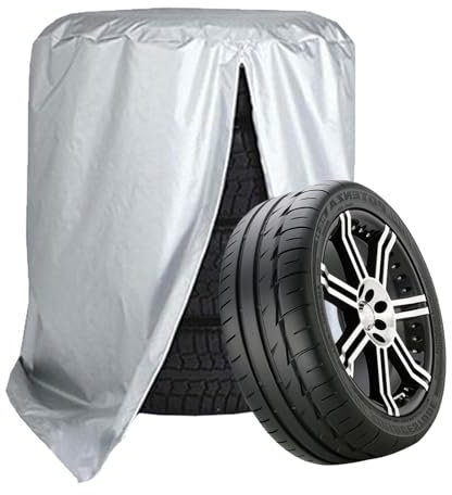 Auto Reifentasche, Reifenschutzhülle, wasserdichte Reifentaschen, 210T Nylongewebe Reifenabdeckung mit Reißverschluss, Autoreifenabdeckung Reifen Aufbewahrung, Reifen Hülle, Reifen Sack für 4 Reifen