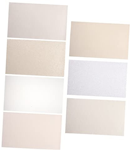 VILLCASE Craft Project Kit 7pcs Solide Kunstleder Blätter Leder Material Komfortabel