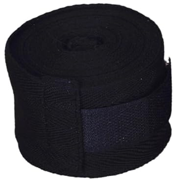 wueiooskj Muñequeras de Boxeo para Adultos y niños, muñequeras para Taekwondo Muay Thai Kickboxing, Color Rojo, Negro, 5m