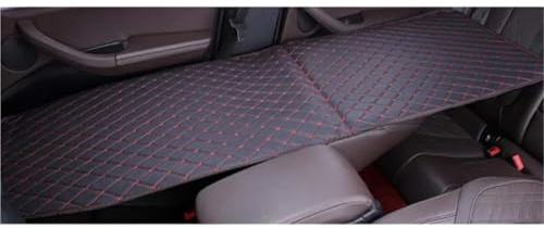 bilsäng Campingsäng Bil Resesäng Bilsäng | Svamp hopfällbar baksäte Rese liggunderlag(Black and Red)