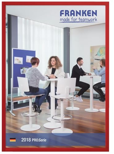 FRANKEN Dokumentenhalter Frame It X-tra!Line, DIN A3, magnetisch, rot, ITSA3M 01