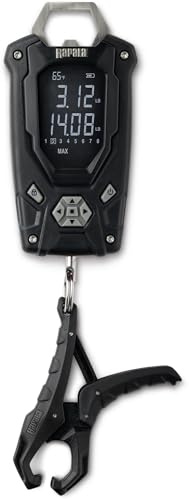 Rapala - RHCDS50, báscula Digital de Alto Contraste, Herramienta de Pesca precisa, Pantalla LCD claramente Visible, Capacidad de Carga de 50 kg, Ideal para Pescadores Profesionales y Aficionados.