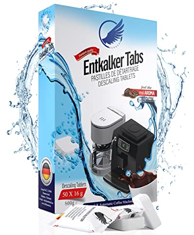 50 x Entkalkungstabletten für Kaffeevollautomaten & Kaffeemaschinen - kompatibel mit Jura,Siemens EQ-Series, Bosch, Miele, Melitta, Krups, Tassimo uvm Made in Germany